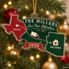 Picture of Personalized  New Home Moving  Christmas Ornament, Custom Moving Keepsake, New Home State Christmas Gift, Our New Adventure Christmas Decor