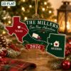 Picture of Personalized  New Home Moving  Christmas Ornament, Custom Moving Keepsake, New Home State Christmas Gift, Our New Adventure Christmas Decor