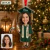 Picture of Personalized Nursing Graduation Christmas Ornament, Custom Nurse Graduate Gift, Nursing School Graduation Decor, Class of 2026 Keepsake Gift