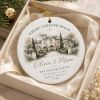 Picture of Personalized Wedding Christmas Ornament, Custom Venue Keepsake, Wedding Date Ornament, Newlywed Gift, First Christmas Married 2026