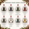 Picture of Personalized Home Christmas Ornament, Behind This Door Keepsake, Custom Address Ornament, First Home Gift, Christmas Tree Decor
