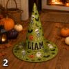 Picture of Personalized Halloween Witch Hat, Custom Name Adult Kids Witch Costume Hat, Spooky Halloween Party Cosplay Trick or Treat Gift Halloween Hat