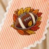 Picture of Fall Football Embroidery Design, Football Machine Embroidery File, Autumn Leaves Game Day Design, Thanksgiving Digital Download Pes Dst