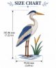 Picture of Blue Heron Embroidery Design, Heron Machine Embroidery File, Coastal Bird Marsh Design, Lake House Decor Digital Download File Pes Dst