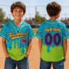 Picture of Personalized Back to School Baseball Jersey, Custom Kids Name Number Shirt, School Doodle Team Jersey, First Day of School Outfit Gift