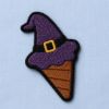 Picture of Halloween Treat Embroidered Patch, Ghost Cupcake Black Cat Candy Witch Hat Cauldron Donut Patch, Cute Spooky Applique for Clothes Bags