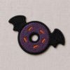 Picture of Halloween Treat Embroidered Patch, Ghost Cupcake Black Cat Candy Witch Hat Cauldron Donut Patch, Cute Spooky Applique for Clothes Bags