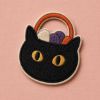 Picture of Halloween Treat Embroidered Patch, Ghost Cupcake Black Cat Candy Witch Hat Cauldron Donut Patch, Cute Spooky Applique for Clothes Bags