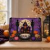 Picture of Personalized Halloween Leather Shoulder Bag, Custom Name Haunted House Purse, Ghost Pumpkin Bag, Spooky Gothic Gift for Her, Halloween Tote