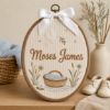 Picture of Personalized Christian Embroidery Hoop, Custom Name Baptism Gift, Baby Dedication Nursery Decor, Dove Basket Wall Art, Christening Gift 2026