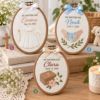 Picture of Personalized Baptism Embroidery Hoop, Baby Christening Gift, Custom Name & Date Keepsake, Christian Nursery Decor, Godparent Gift 2026