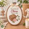 Picture of Personalized Baptism Embroidery Hoop, Baby Christening Gift, Custom Name & Date Keepsake, Christian Nursery Decor, Godparent Gift 2026