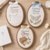 Picture of Personalized Baptism Embroidery Hoop, Baby Christening Gift, Custom Name & Date Keepsake, Christian Nursery Decor, Godparent Gift 2026