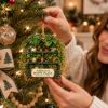 Picture of Personalized Plant Lover Ornament, Custom Name Houseplant Christmas Ornament, Plant Mom Gift, Green Thumb Gift, Happy Place Keepsake 2026