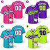 Picture of Personalized Ghoul Gang Baseball Jersey, Custom Name Number Halloween Jersey, Spooky Ghost Shirt, Unisex Button Up Baseball Gift Halloween
