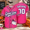Picture of Personalized Ghoul Gang Baseball Jersey, Custom Name Number Halloween Jersey, Spooky Ghost Shirt, Unisex Button Up Baseball Gift Halloween