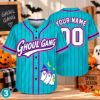Picture of Personalized Ghoul Gang Baseball Jersey, Custom Name Number Halloween Jersey, Spooky Ghost Shirt, Unisex Button Up Baseball Gift Halloween