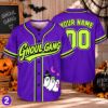 Picture of Personalized Ghoul Gang Baseball Jersey, Custom Name Number Halloween Jersey, Spooky Ghost Shirt, Unisex Button Up Baseball Gift Halloween