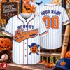 Picture of Personalized Halloween Baseball Jersey, Custom Name Number Spooky Sluggers Shirt, Unisex Button Up Jersey, Baseball Player Gift Halloween