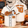 Picture of Personalized Ghost League Baseball Jersey, Custom Name Number Halloween Jersey, Spooky Baseball Shirt, Halloween Baseball Gift Jersey