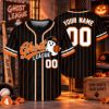 Picture of Personalized Ghost League Baseball Jersey, Custom Name Number Halloween Jersey, Spooky Baseball Shirt, Halloween Baseball Gift Jersey