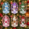Picture of Personalized Snowman Christmas Ornament 2026, Custom Name Snowman Ornament, Kids Christmas Gift, Family Holiday Keepsake, Stocking Stuffer