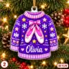 Picture of Personalized Christmas Sweater Ornament 2026, Custom Name Ugly Christmas Sweater, Kids Holiday Ornament, Stocking Stuffer Gift Christmas