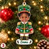 Picture of Personalized Nutcracker Christmas Ornament 2026, Custom Photo Face & Name Ornament, Kids Holiday Keepsake, Christmas Gift for Kids Christmas