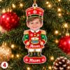 Picture of Personalized Nutcracker Christmas Ornament 2026, Custom Photo Face & Name Ornament, Kids Holiday Keepsake, Christmas Gift for Kids Christmas