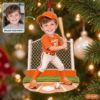 Picture of Personalized Baseball Boy Ornament, Custom Name & Number Acrylic Christmas Ornament, Baseball Player Keepsake, Sports Gift for Kids 2026