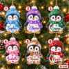 Picture of Personalized Penguin Christmas Ornament 2026, Custom Name Penguin Ornament, Kids Christmas Gift, Family Holiday Keepsake, Stocking Stuffer