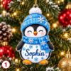 Picture of Personalized Penguin Christmas Ornament 2026, Custom Name Penguin Ornament, Kids Christmas Gift, Family Holiday Keepsake, Stocking Stuffer