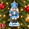 Picture of Personalized Nutcracker Christmas Ornament 2026, Custom Name Nutcracker Ornament, Kids Christmas Gift, Holiday Keepsake, Stocking Stuffer