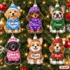 Picture of Personalized Dog Christmas Ornament 2026, Custom Name Pet Ornament, Puppy Christmas Tree Decor, Dog Lover Gift, Pet Keepsake Christmas