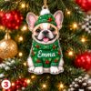 Picture of Personalized Dog Christmas Ornament 2026, Custom Name Pet Ornament, Puppy Christmas Tree Decor, Dog Lover Gift, Pet Keepsake Christmas