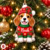 Picture of Personalized Dog Christmas Ornament 2026, Custom Name Pet Ornament, Puppy Christmas Tree Decor, Dog Lover Gift, Pet Keepsake Christmas