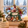 Picture of Personalized Gardener Christmas Ornament 2026, Custom Name Wheelbarrow Flower Garden Keepsake, Gardening Lover Gift, Gift for Gardener