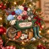 Picture of Personalized Gardener Christmas Ornament 2026, Custom Name Wheelbarrow Flower Garden Keepsake, Gardening Lover Gift, Gift for Gardener