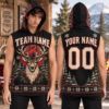 Picture of Personalized Christmas Hunting Sleeveless Hoodie, Custom Name & Number Deer Hoodie, Reindeer Hunter Shirt, Christmas Gift for Him