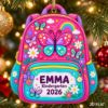 Picture of Personalized Backpack Ornament, Custom School Backpack Christmas Ornament, Kindergarten Graduation Gift, First Day Of School Keepsake 2026