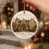 Picture of Personalized Wedding Venue Ornament 2026, Custom Castle Wedding Keepsake, Couple Names & Date Ceramic Ornament, Newlywed Christmas Gift