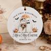 Picture of Personalized Halloween Wedding Ornament 2026, Custom Couple Names Married Keepsake, First Halloween Together Gift, Newlywed Halloween Gift
