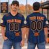 Picture of Personalized Halloween Baseball Jersey, Custom Name Number Baseball Shirt, Pumpkin Baseball Jersey, Spooky Season Team Gift for Men