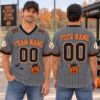 Picture of Personalized Halloween Baseball Jersey, Custom Name Number Baseball Shirt, Pumpkin Baseball Jersey, Spooky Season Team Gift for Men