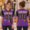 Picture of Personalized Halloween Jersey, Custom Name Number Sports Jersey, Black Cat Witch Shirt, Spooky Team Jersey, Halloween Gift for Women