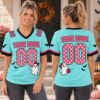 Picture of Personalized Pink Halloween Jersey, Custom Name Number Sports Jersey, Cute Ghost Team Shirt, Spooky Season Jersey, Halloween Gift Jersey