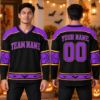 Picture of Personalized Halloween Hockey Jersey, Custom Name Number Jersey, Spider Web Bat Team Shirt, Spooky Sports Jersey, Halloween Gift 2026
