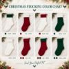 Picture of Personalized Embroidered Christmas Home Stocking, Custom Name Knit Stocking, Christmas House Embroidery, Family Holiday Stocking Gift 2026