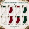 Picture of Personalized Embroidered Christmas Stocking, Custom Name Knit Stocking, Santa Hat Embroidery, Family Holiday Stocking Gift 2026