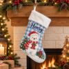 Picture of Personalized Christmas Stocking, Custom Name Animal Stocking, Cute Bear Bunny Penguin Fox Holiday Stocking, Kids Christmas Gift 2026